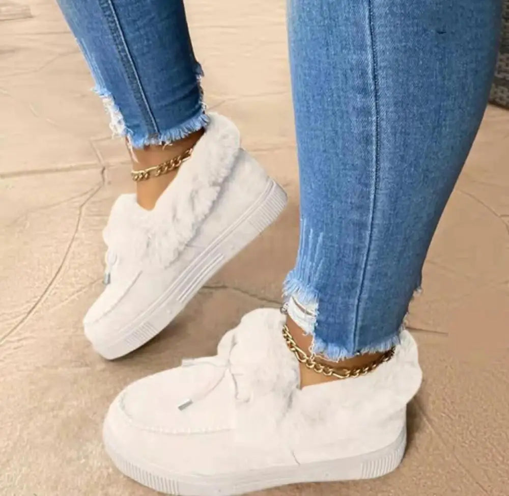 Bottes hiver femme confort premium doublées fourrure, semelle épaisse antidérapante